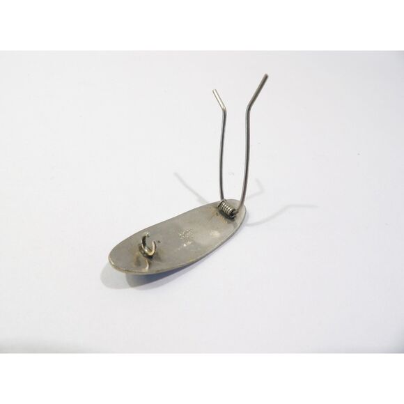 Vintage Daisy Flower Mother of Pearl Inlay Blue Turquoise Hair Clip, 1.75" - Picture 2 of 12